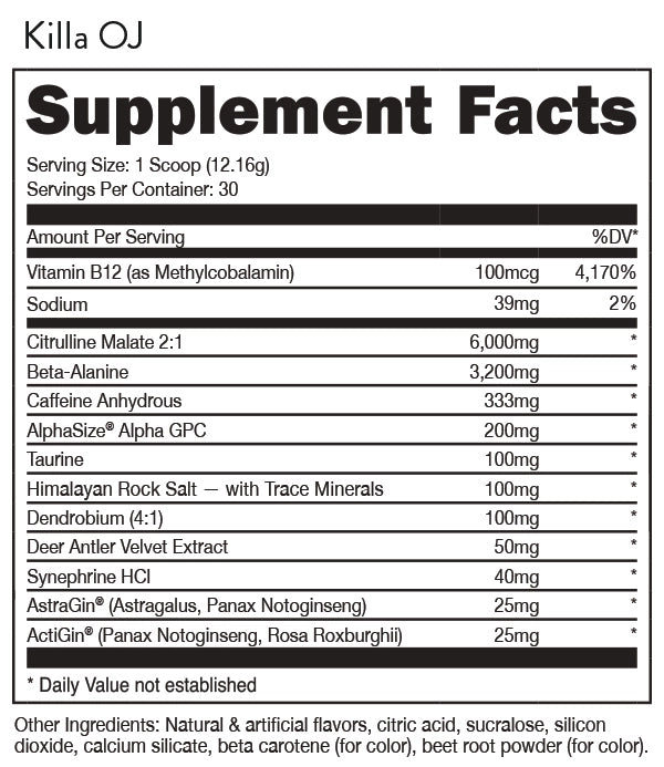 BUCKED UP: Woke AF - High Stimulant Pre-Workout
