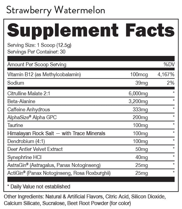 BUCKED UP: Woke AF - High Stimulant Pre-Workout